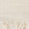 Cream &#x26; Natural Stripes &#x26; Fringe Woven Linen Throw Blanket